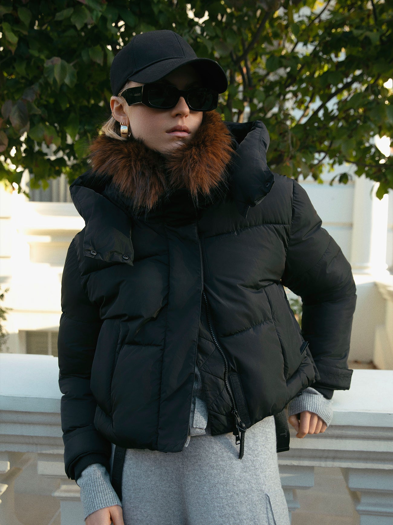 Hyde Short Puffer in Black