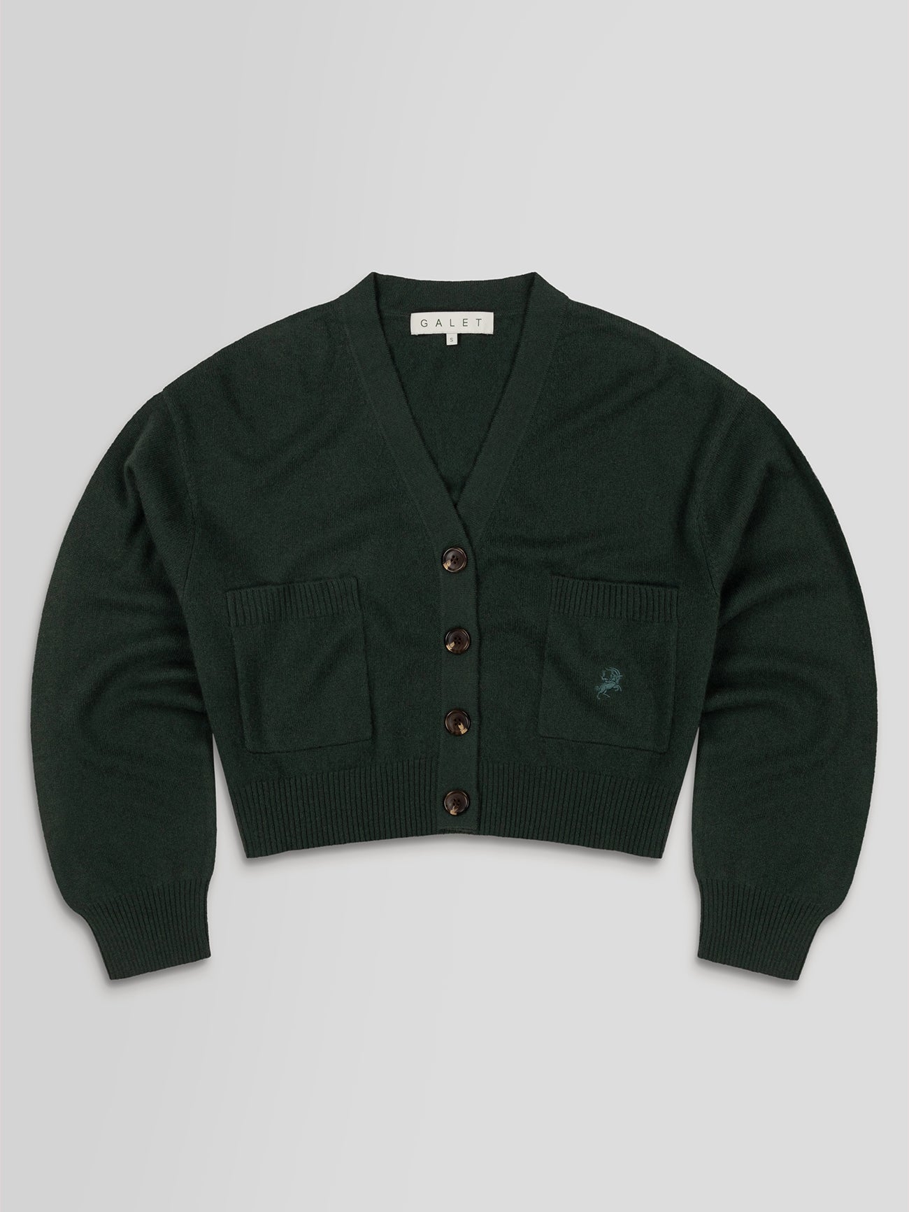 The Cashmere Cardi in British Racing Green