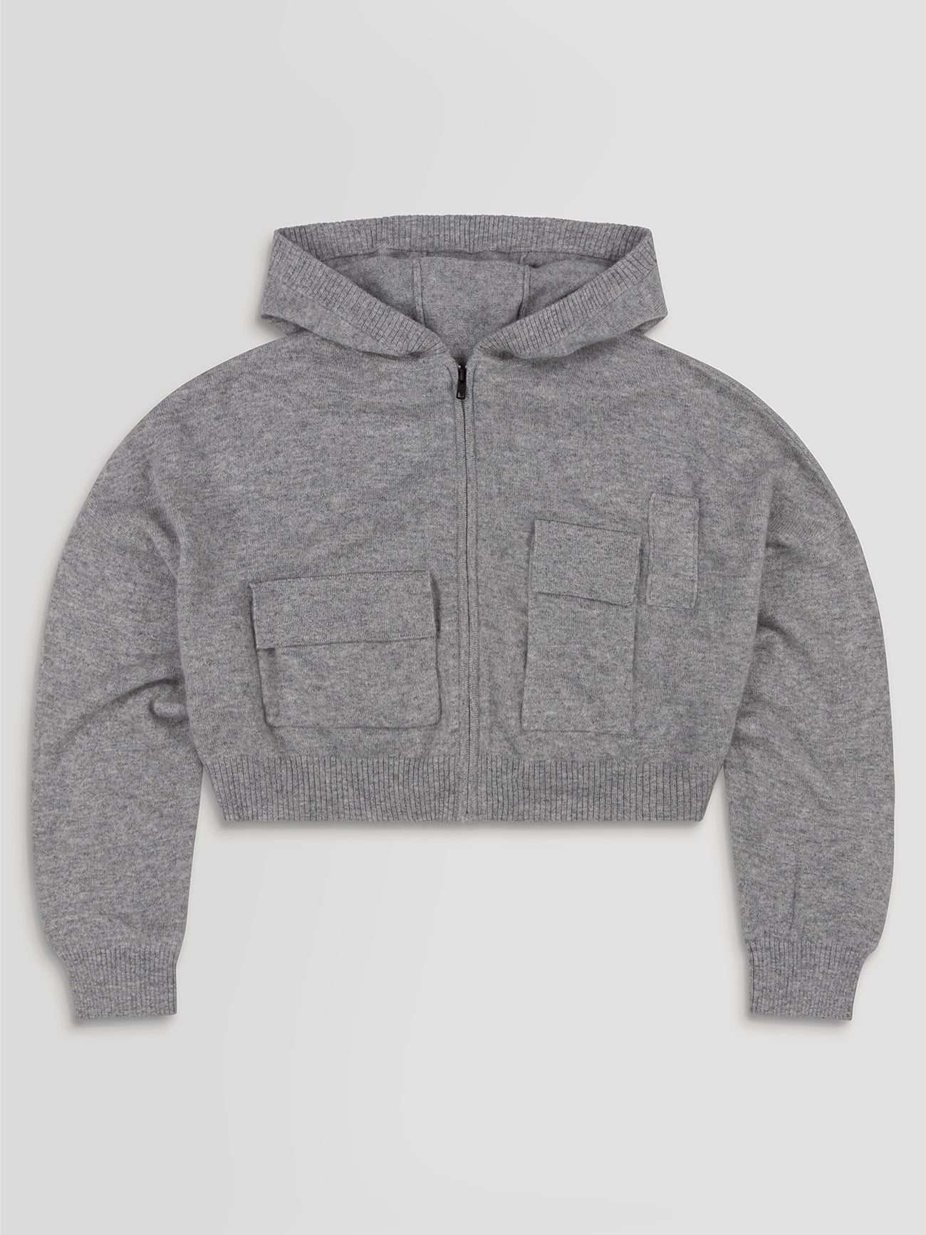 The Cashmere Hoodie in Grey Marl