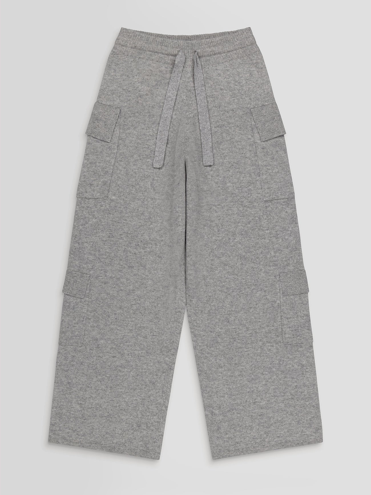 The Cashmere Cargo Jogger in Grey Marl